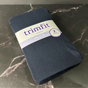 Girls' Classic Navy Tights Size 4-6